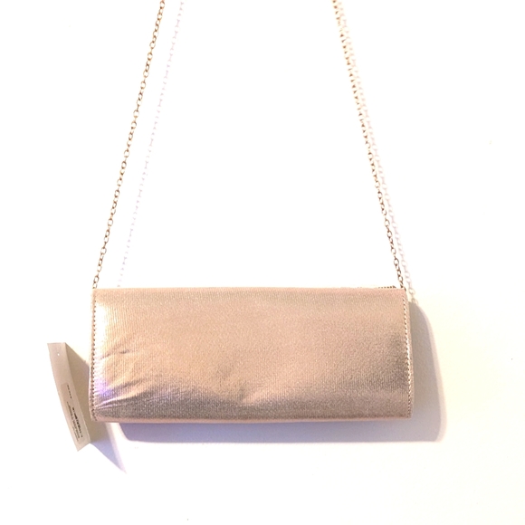 Rose Gold Sequin Clutch Purse - Picture 5 of 6